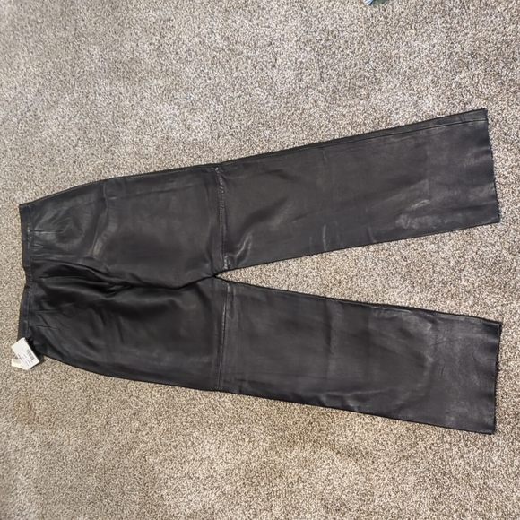 NWT VINTAGE IZZI Leather Pants - Picture 10 of 10